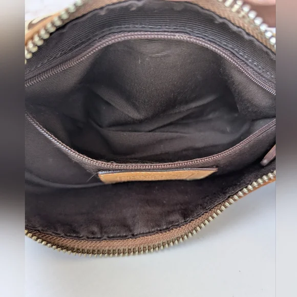 Coach Vintage Leather Canvas Women's Shoulder Hand Bag - Picture 14 of 14